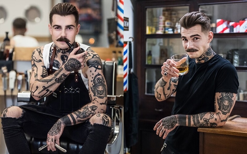 Lucky tattoo  Chúc a thợ barber may mắn với cây dao cạo  Facebook